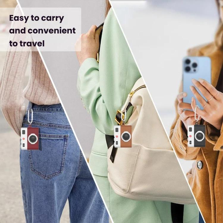 For AirPods 4 Earphone Silicone Retro Camera Design Cover Protective Case