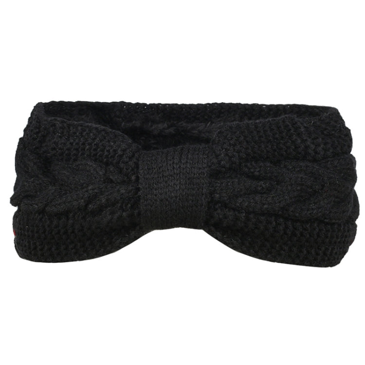 Women Fall Winter Fluffy Knitted Headbands Woolen Twist Sports Warm Ear Protectors Headcovers