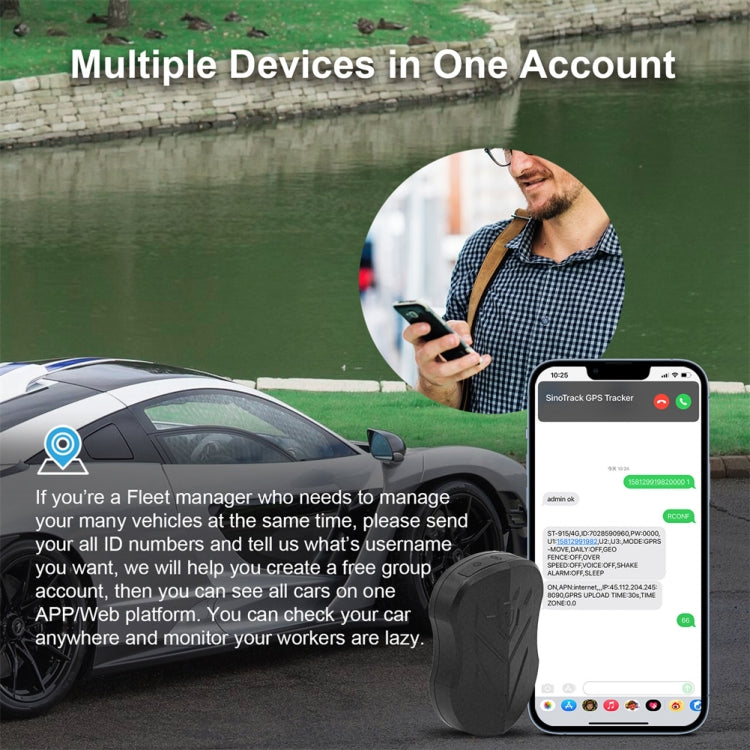 SinoTrack 4G Wireless Car GPS Anti-Theft Locator - ST-915L