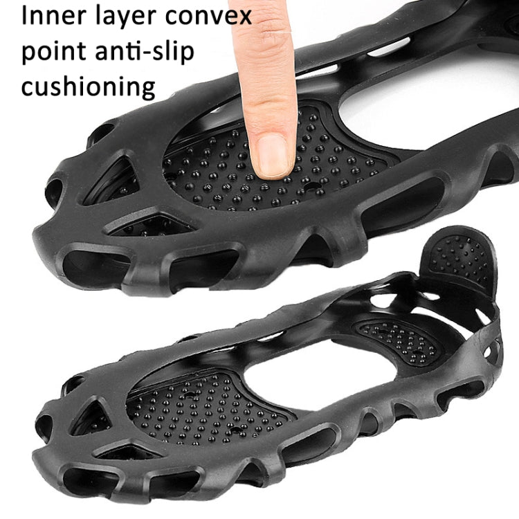 30 Point Cleats Crampons Spikes for Walking, Jogging, Hiking, Mountaineering Ice Snow Grips, Size: M - Black