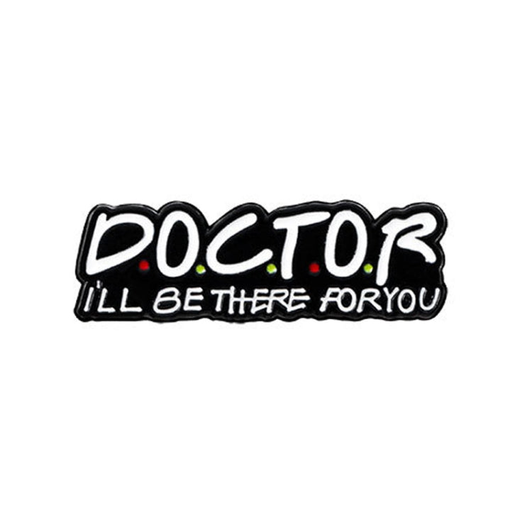 CZ0652-2 Medical Series Metal Badge Alphabetical Nurse Doctor Brooch Alloy Enamel Pins Corsage