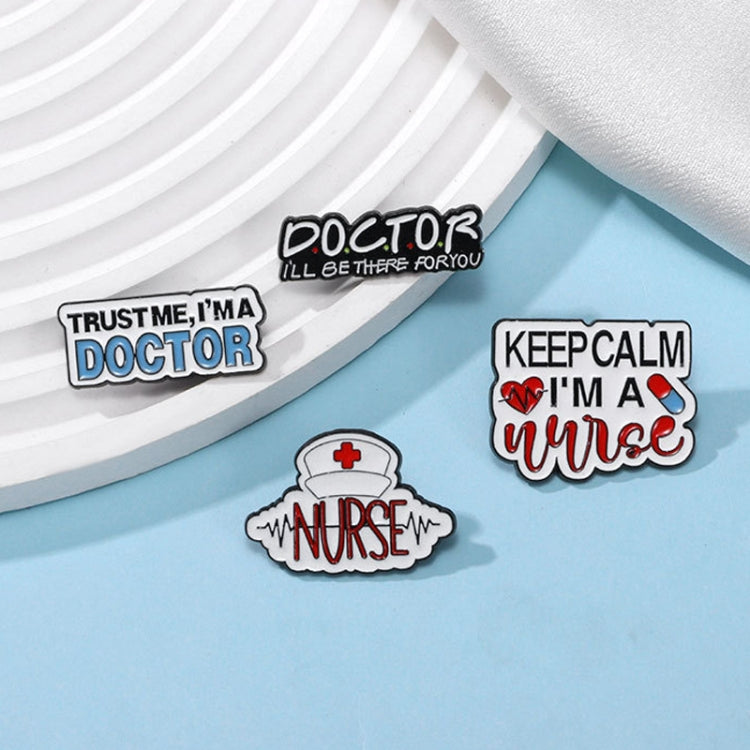 CZ0652-1 Medical Series Metal Badge Alphabetical Nurse Doctor Brooch Alloy Enamel Pins Corsage
