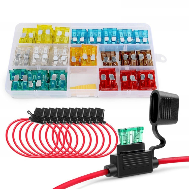 130pcs/Set Blade Fuse AWG Fuse Holder - No.14