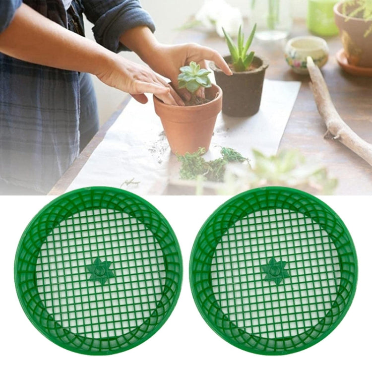 Home Planting Gardening Sieve Tool Sand And Soil Filter Screen, Diameter: 16cm - Green
