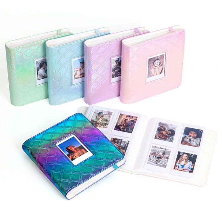 3 Inch 288 Pockets Hollowed Embroidery Line Square Album Celebrity Small Card Photo Large Capacity Card Album