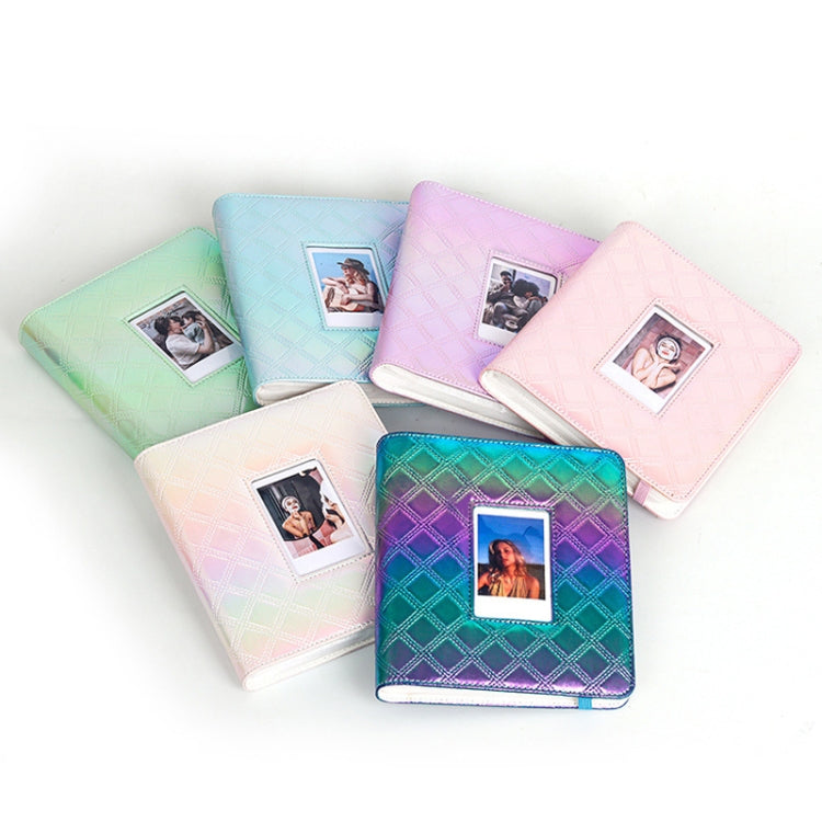 3 Inch 288 Pockets Hollowed Embroidery Line Square Album Celebrity Small Card Photo Large Capacity Card Album