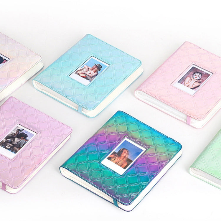 3 Inch 288 Pockets Hollowed Embroidery Line Square Album Celebrity Small Card Photo Large Capacity Card Album