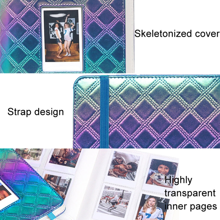 3 Inch 288 Pockets Hollowed Embroidery Line Square Album Celebrity Small Card Photo Large Capacity Card Album