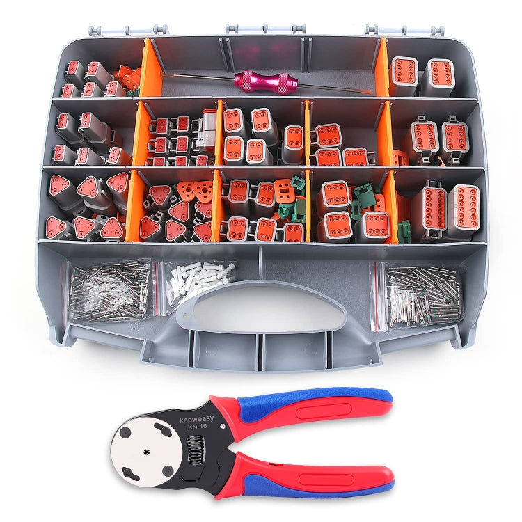 338pcs/Set DT Connector Kit Crimping Tool Set - 2P/3P/4P/8P/6P/12P