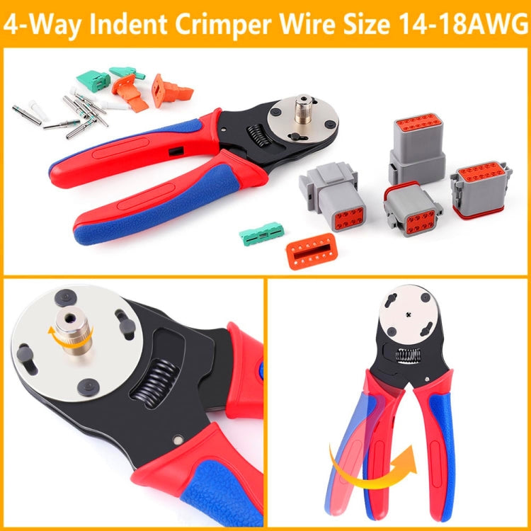 338pcs/Set DT Connector Kit Crimping Tool Set - 2P/3P/4P/8P/6P/12P
