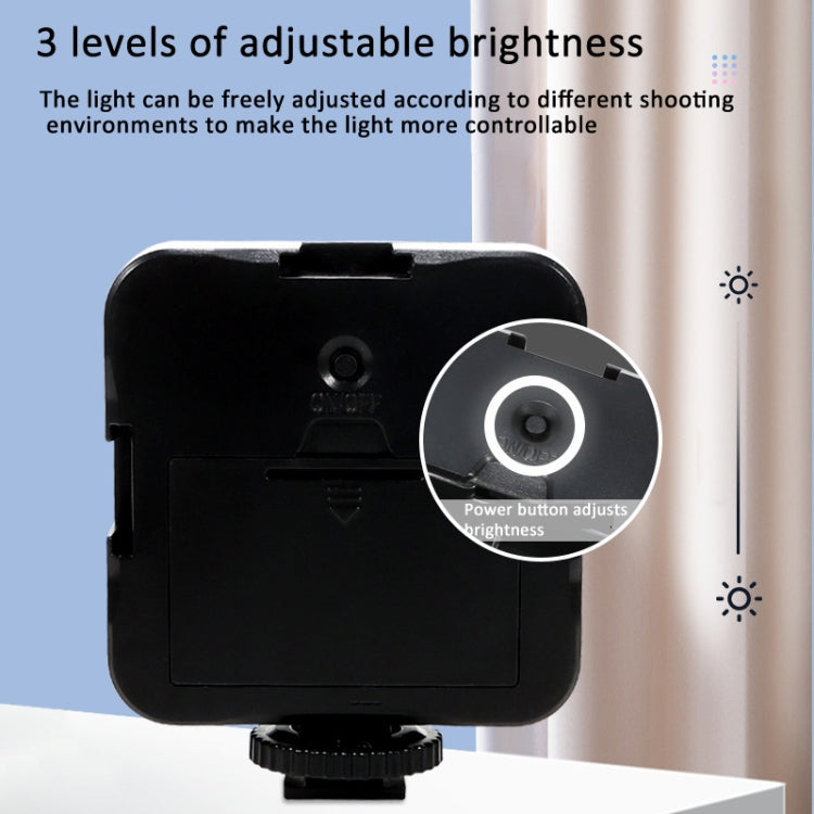 Clip Fill Light with PTZ Video Conference Mobile Phone Camera Photography Lamp, Spec: Rechargeable 3-color Light