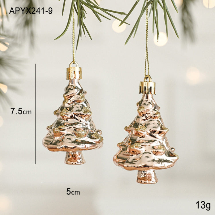 2pcs Christmas Decoration Christmas Tree Pendant Hanging Ornament, Style: Christmas Tree