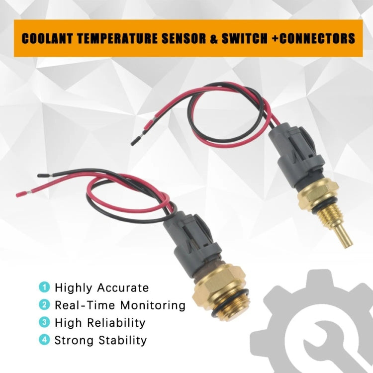 For Honda Civic Radiator Coolant Fan Switch Temperature Sensor Plus Wiring Harness - 1set