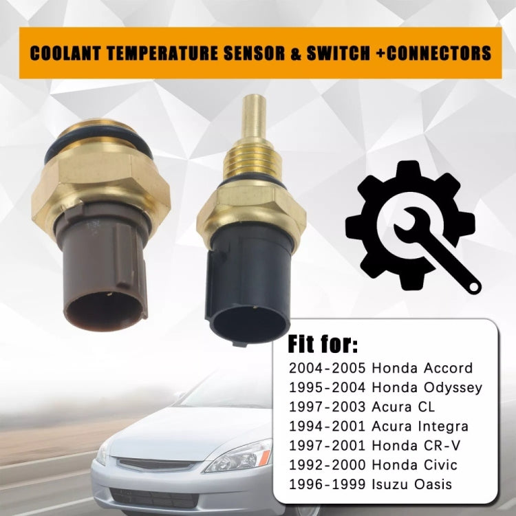 For Honda Civic Radiator Coolant Fan Switch Temperature Sensor Plus Wiring Harness - 1set