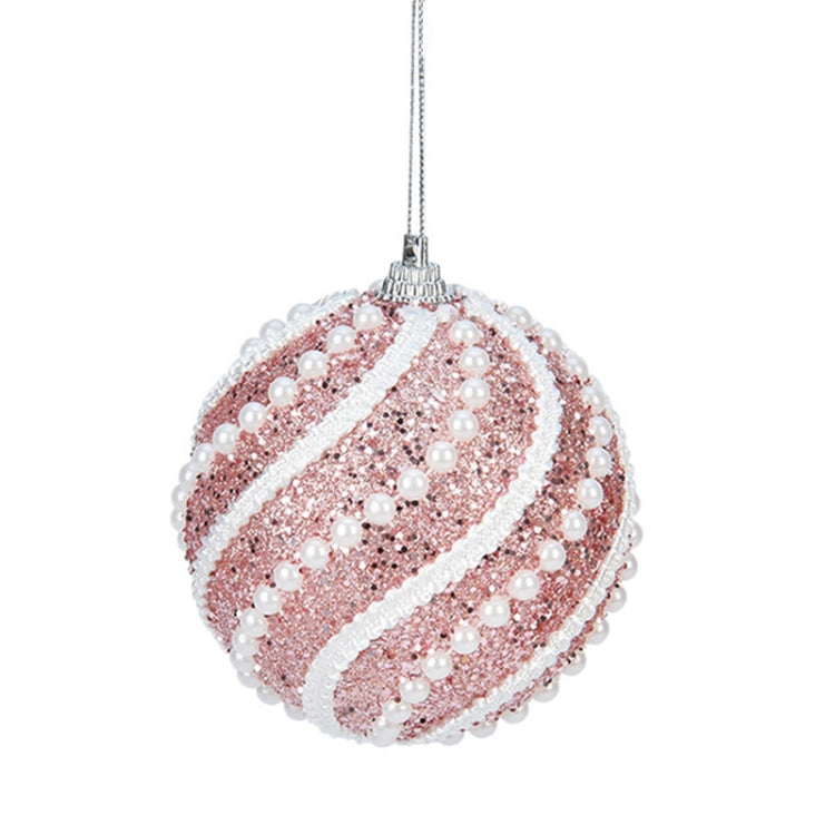 8cm Christmas Ball Christmas Tree Decoration Sequin Pearl Ball Hanging Ornament