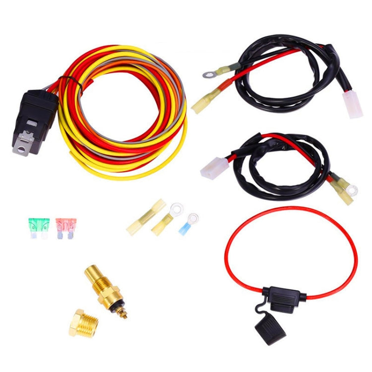 40A Dual Electric Thermostat Cooling Fan Wiring Harness Kit - 40A 12V 4-pin