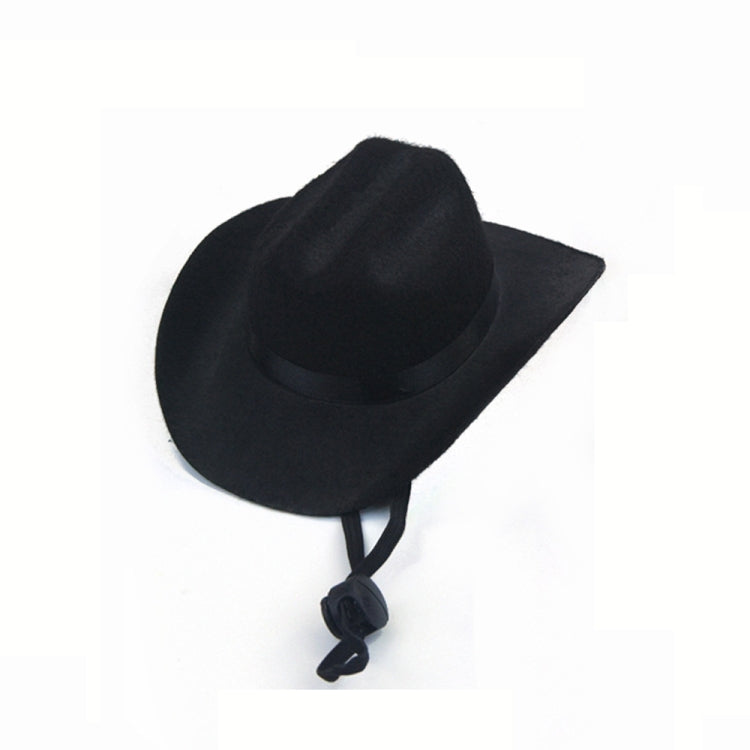 Adjustable Pet Cowboy Hat Dog Cosplay Cap Holiday Costume Party Decoration, Size: S