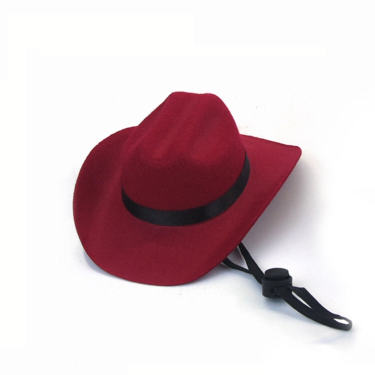 Adjustable Pet Cowboy Hat Dog Cosplay Cap Holiday Costume Party Decoration, Size: S