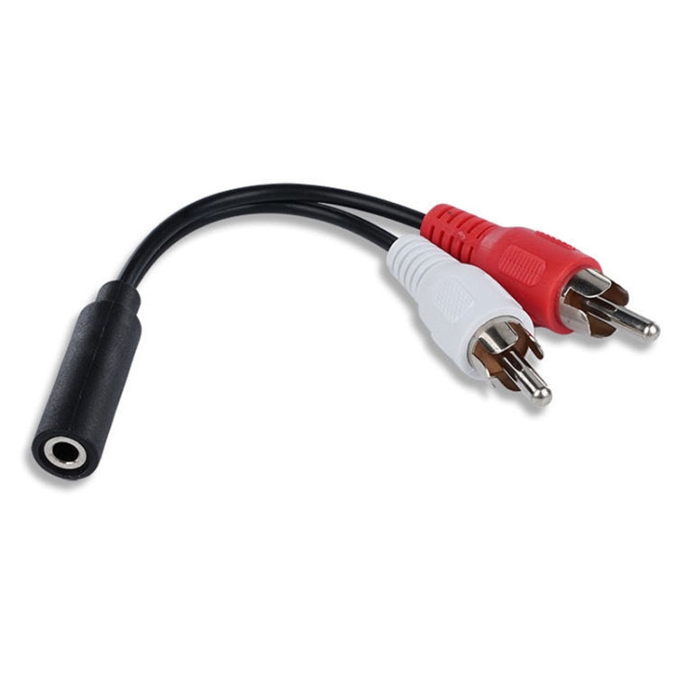 Audio Cable 3.5mm Female To 2RCA Double Lotus Head Speaker Connection Cable - 0.23m