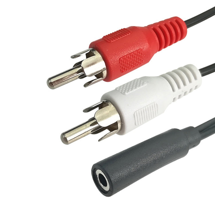 Audio Cable 3.5mm Female To 2RCA Double Lotus Head Speaker Connection Cable - 0.23m