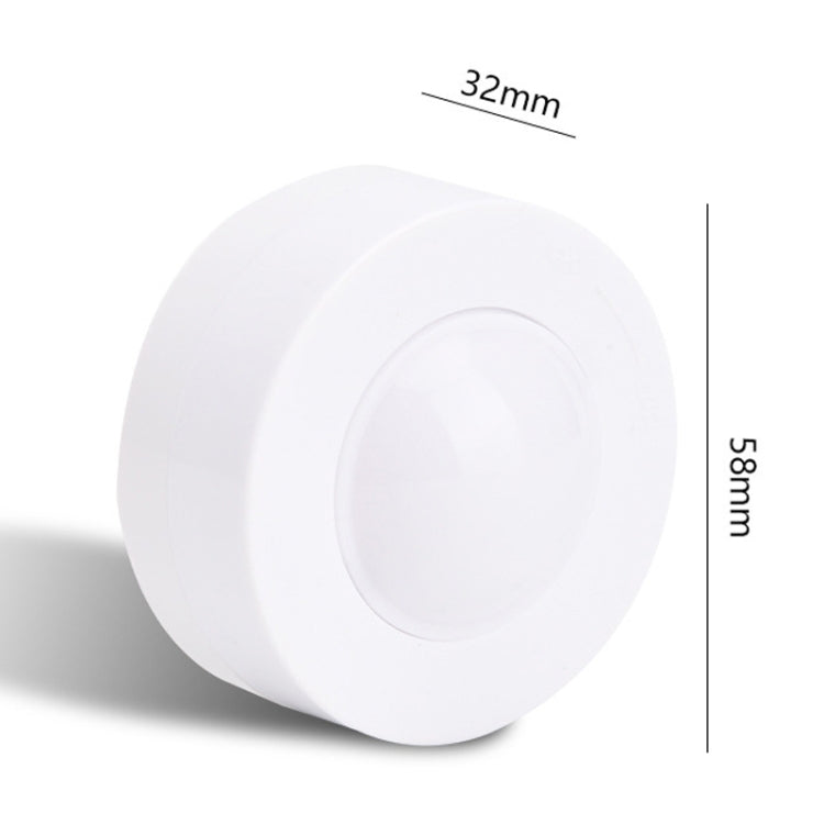 Remote Control Induction Night Light Bedroom Wardrobe LED Push-Button Light - 2 Remote Controls + 3 White + 3 Warm