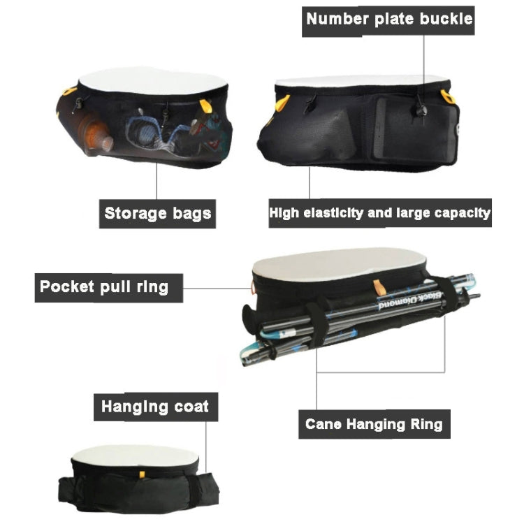 Close-fitting Sports Waist Bag Lightweight Marathon Running Belt, Size: XXL