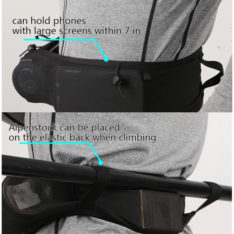 Close-fitting Sports Waist Bag Lightweight Marathon Running Belt, Size: XL