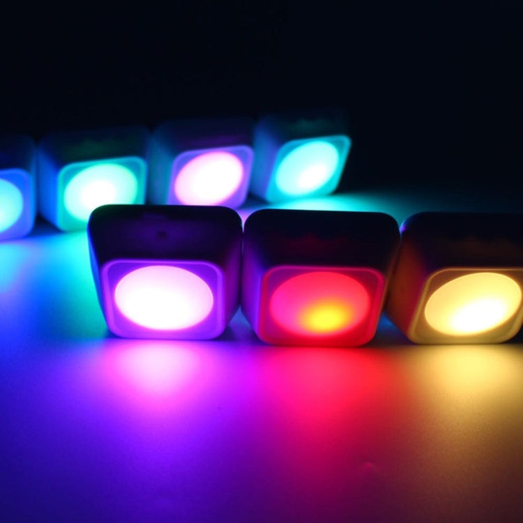 Remote Control Night Light LED Bedside Cabinet RGB Colorful Pat Light - 2 Remote Controls + 6 Lights
