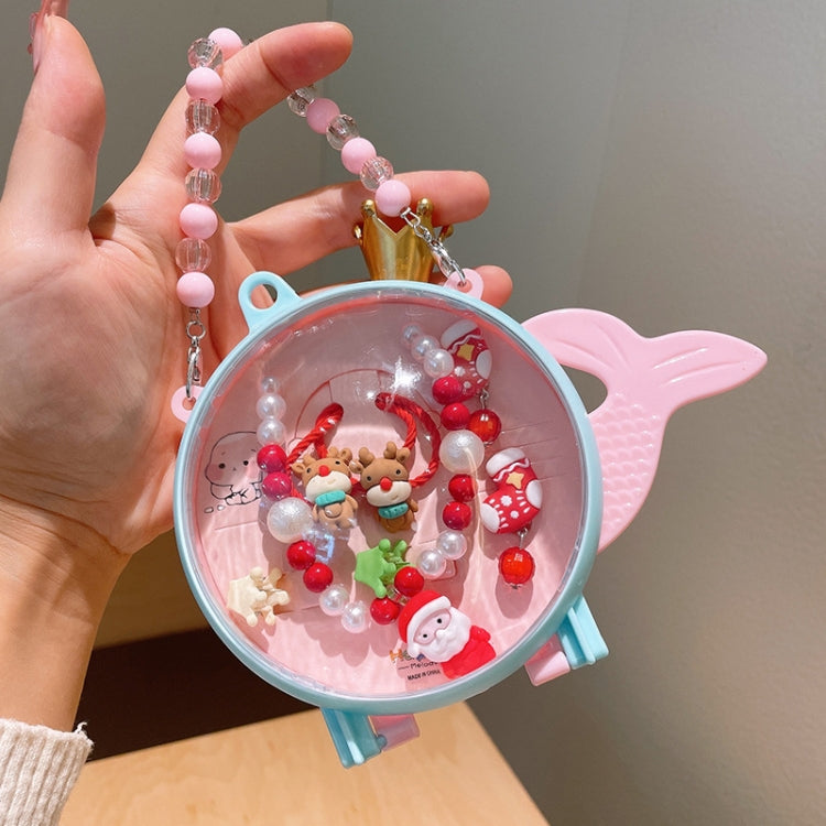 Kids Cute Cartoon Pendant Necklace Hair Accessories Gift Set, Style: Fish Tail Box Boots
