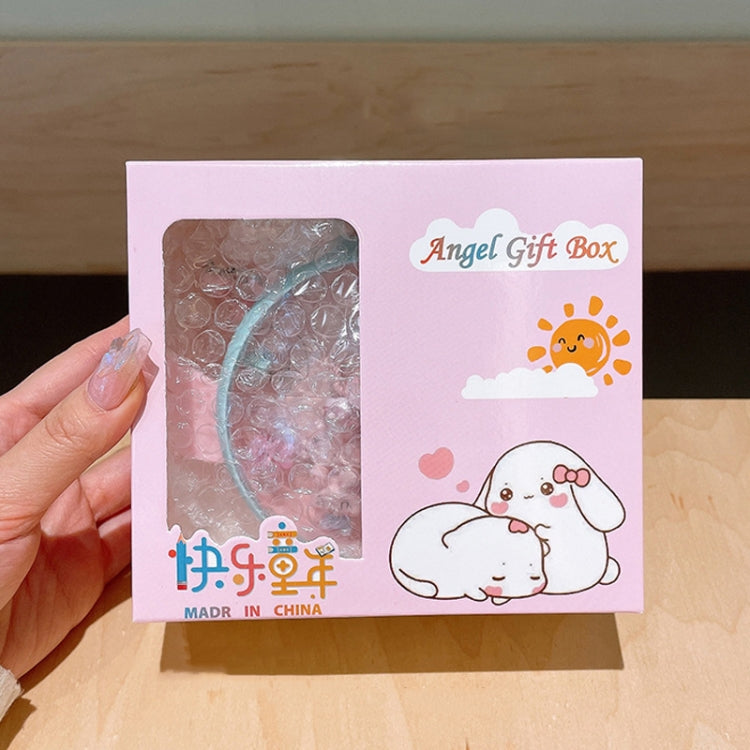 Kids Cute Cartoon Pendant Necklace Hair Accessories Gift Set, Style: Angel Box Paint Tray