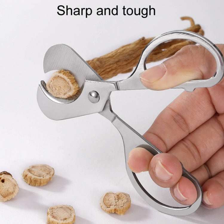 Portable Pill Cutter Stainless Steel Cigar Dispensing Scissors, Style: Oval Handle+Silicone Case