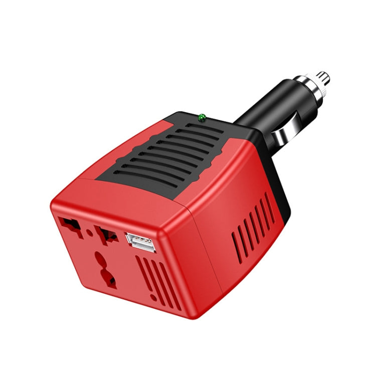 75W Car Inverter Voltage Conversion USB Port Charger, Color: 12V To 110V 2.1A Red