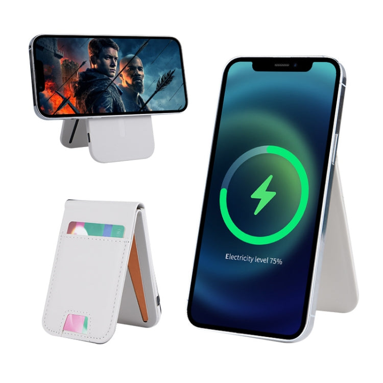 3 in 1 Cellphone Magnetic Wireless Charger Card Holder Phone Bracket