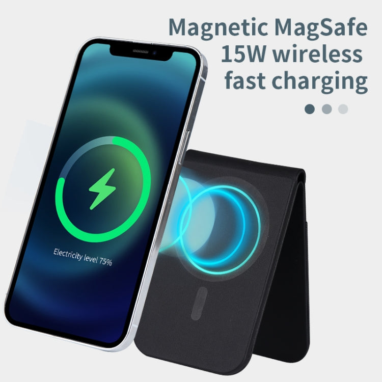 3 in 1 Cellphone Magnetic Wireless Charger Card Holder Phone Bracket