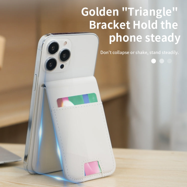 3 in 1 Cellphone Magnetic Wireless Charger Card Holder Phone Bracket