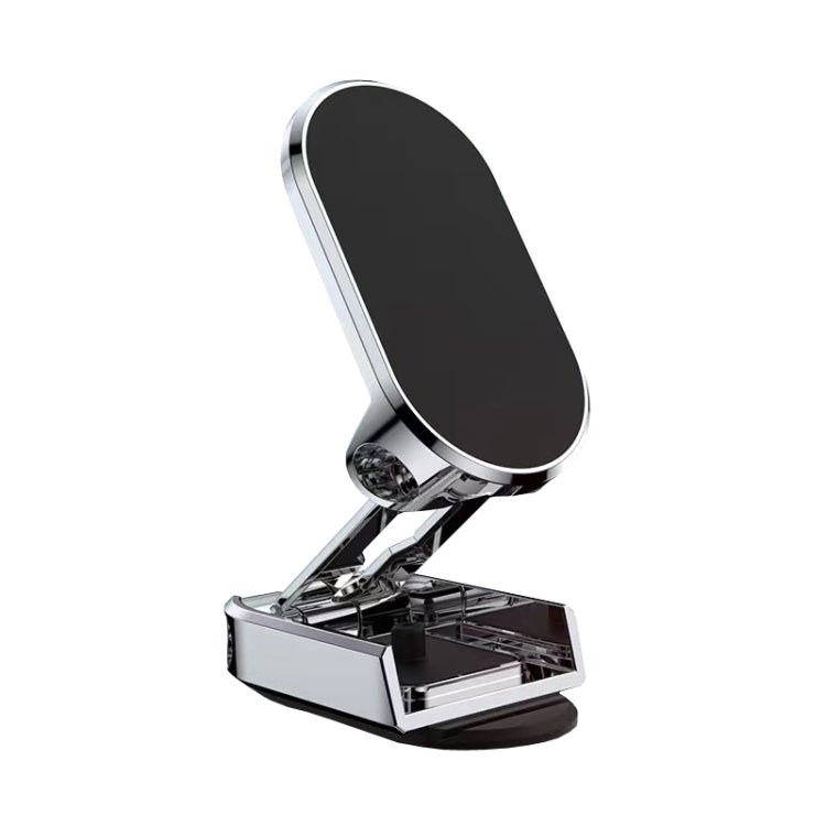 D11 Magnetic Folding Car Phone Holder Rotatable Dashboard Stick-On Navigation Stand