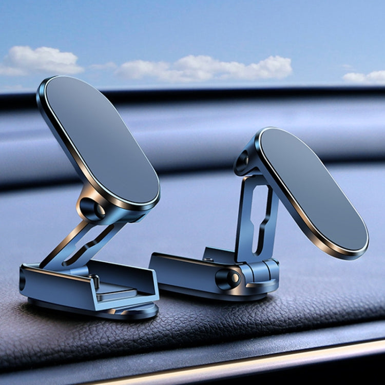 D11 Magnetic Folding Car Phone Holder Rotatable Dashboard Stick-On Navigation Stand