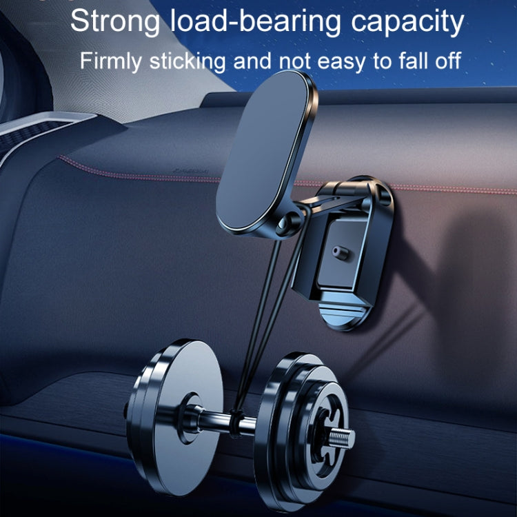 D11 Magnetic Folding Car Phone Holder Rotatable Dashboard Stick-On Navigation Stand