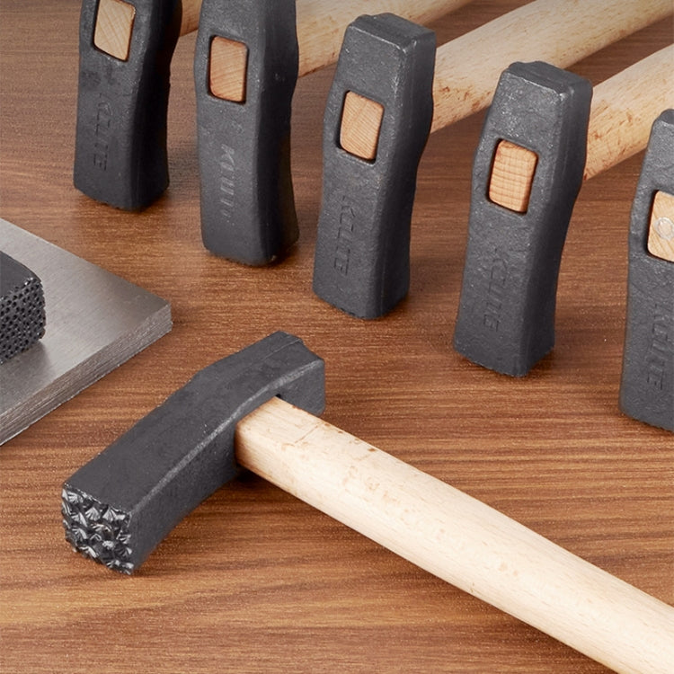 Handmade DIY Square Hammer Gold And Silver Jewelry Texture Hammer, Model: No.2
