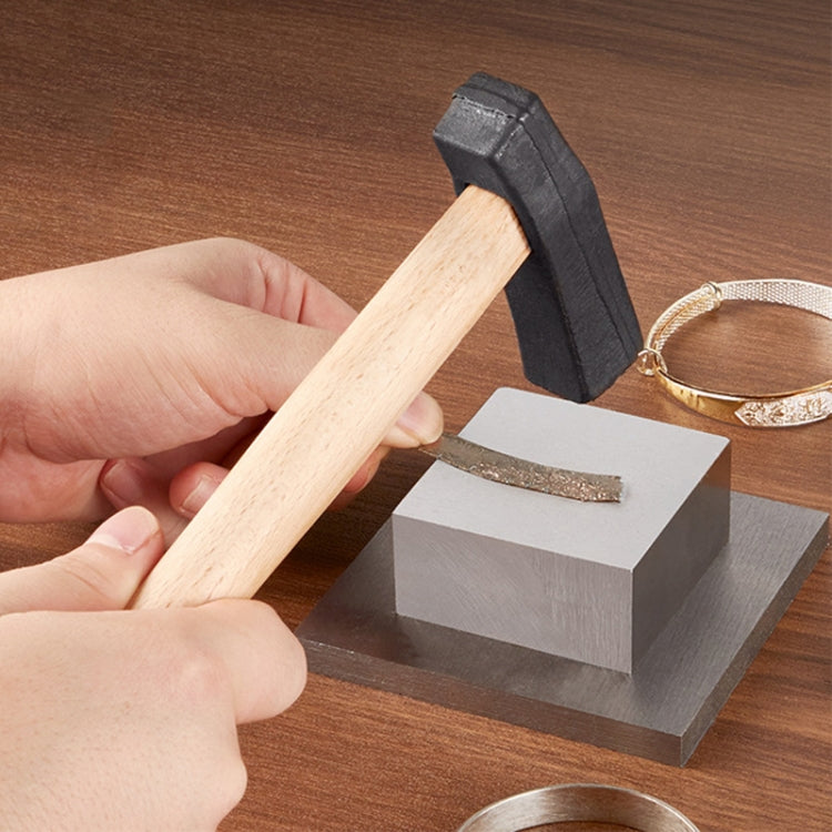 Handmade DIY Square Hammer Gold And Silver Jewelry Texture Hammer, Model: No.2
