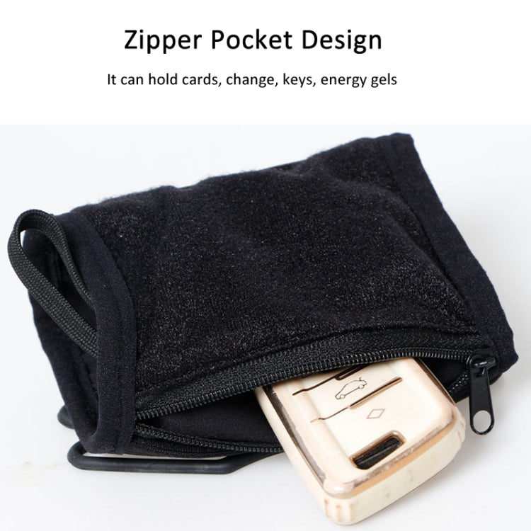 Rotating Wrist Phone Strap Coin Purse Touchable Phone Wristband Can Hold Cards, Change and Keys - Black