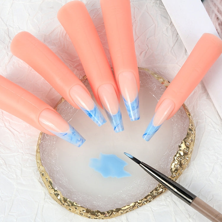 5pcs /Set Nail Art Silicone Fake Fingers Insertable Nail Piece Practice Finger Molds, Style: Without Magnet