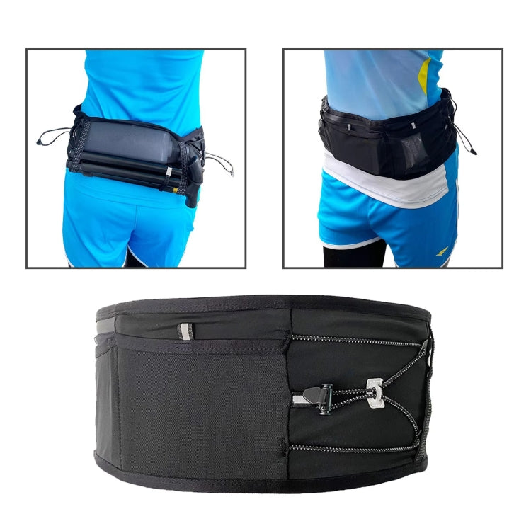 Running Sports Waist Bag Ultra-thin Breathable Belt With Trekking Pole Fixing Strap, Size: XS/S/M