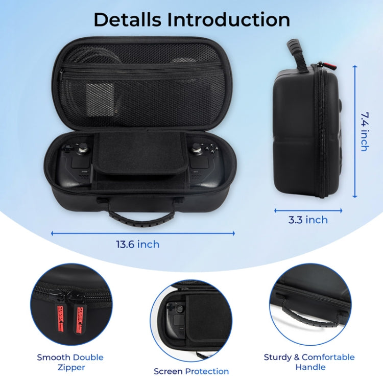 STARTRC GAMES Palm Universal Crossbody Shoulder Bag Handheld Storage Bag - Black