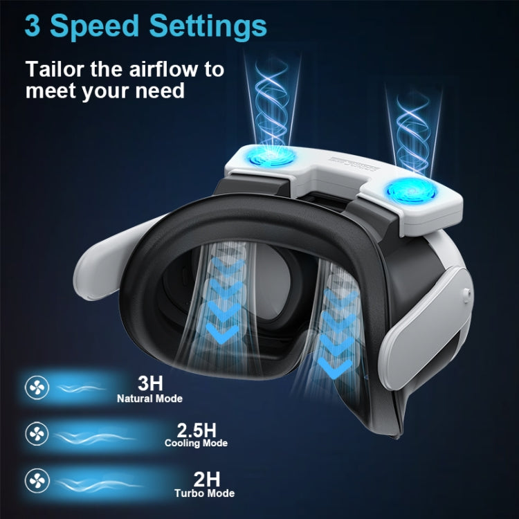 For Meta Quest 3 STARTRC GAMES VR Air Circulation Quick Removal Breathable Replacement Mask - With Fan