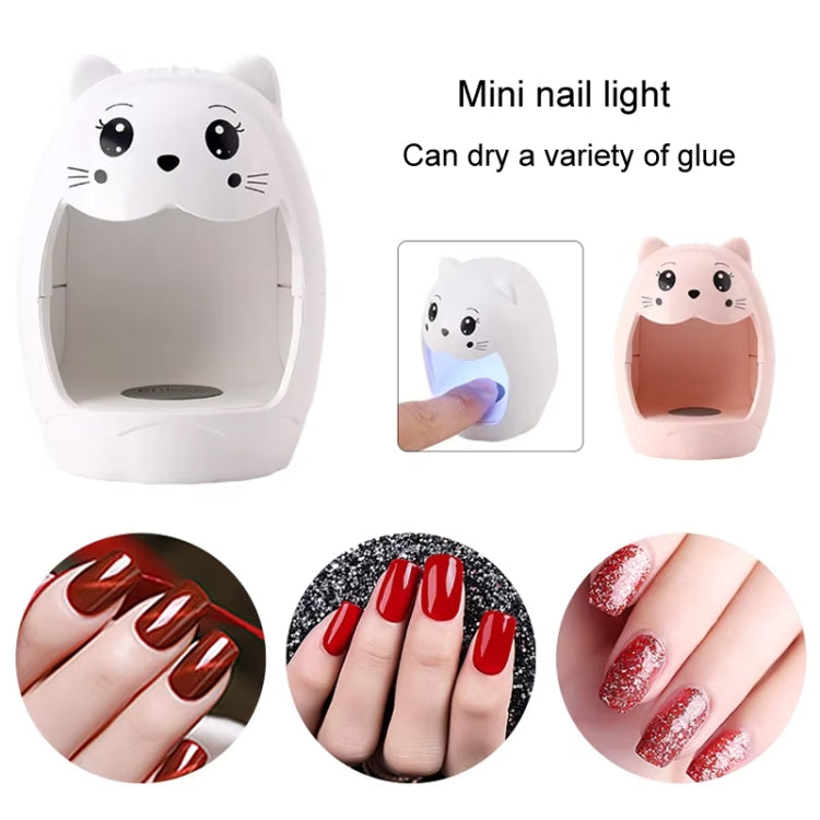 Mini LED Nail Light Therapy Lamp USB Quick Drying Nail Polish Baking Lamp