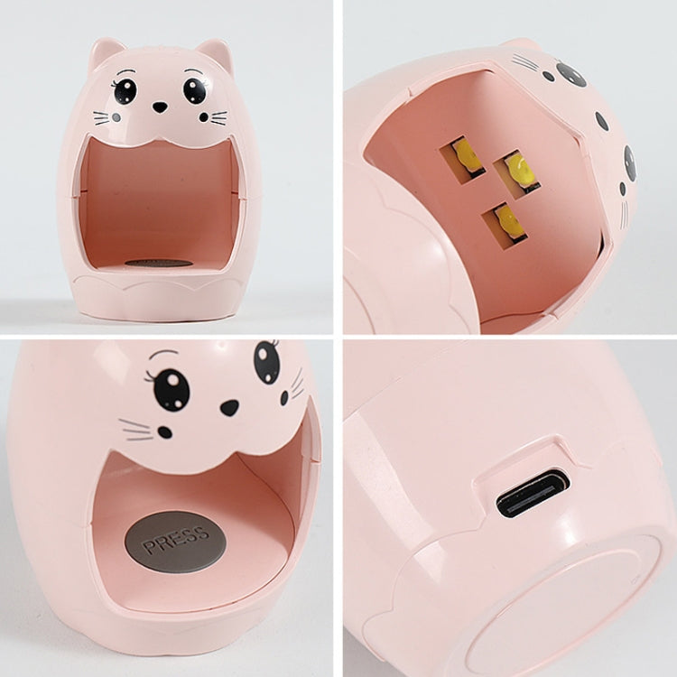 Mini LED Nail Light Therapy Lamp USB Quick Drying Nail Polish Baking Lamp