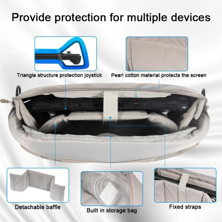 DEVASO Handheld Universal Storage Bag Crossbody Bag - Silver Enlarge