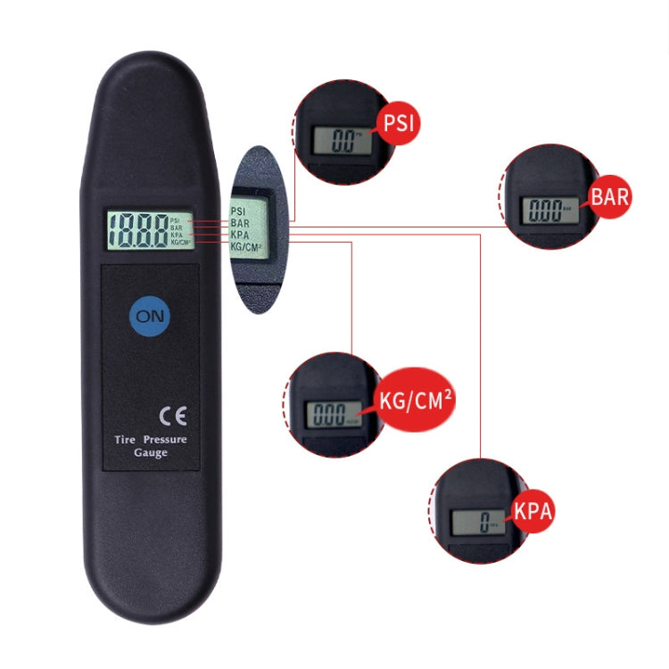 High-Precision Digital Display Car Tire Pressure Gauge - VT800
