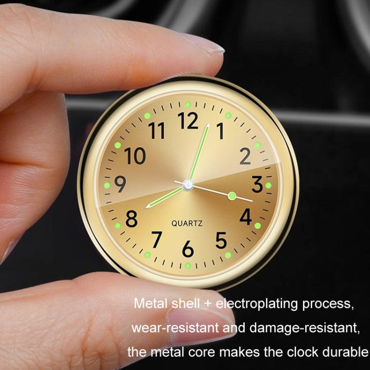 Car Digital Electronic Quartz Luminous Clock, Color: Ruby Red+Air Outlet Clip